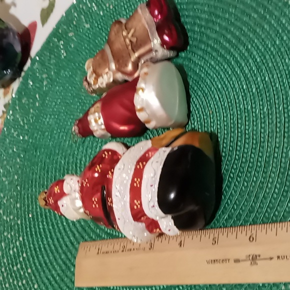 SET OF (3) HAND BLOWN CHRISTMAS ORNAMENTS - Picture 4 of 8